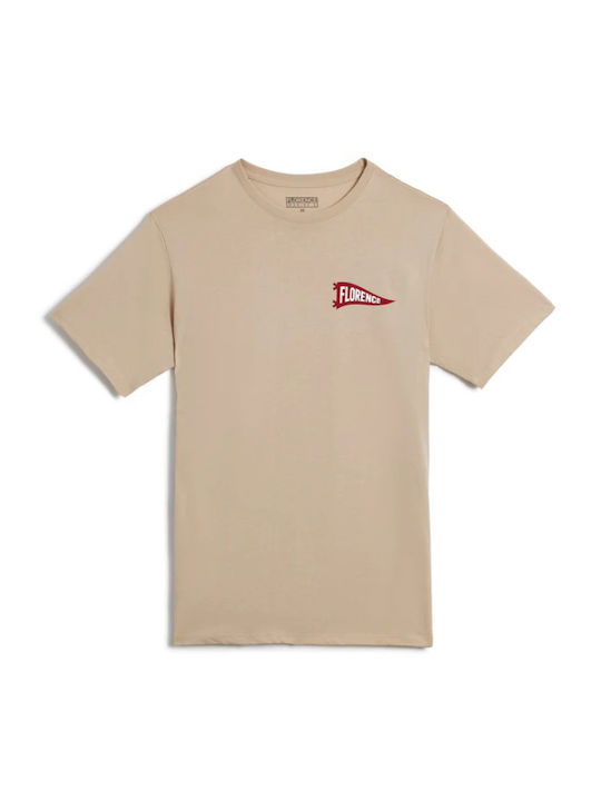 Florence Herren T-Shirt Kurzarm Tan