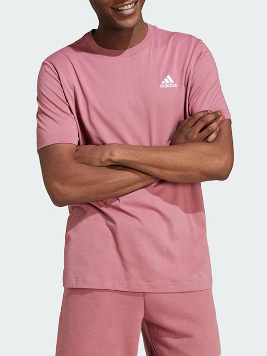 Adidas Ανδρικό T-shirt Κοντομάνικο Pink