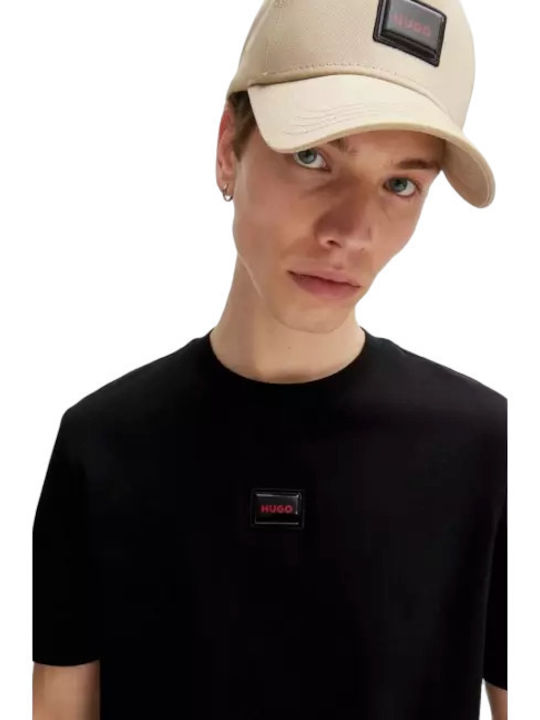 Hugo Boss T-shirt Bărbătesc cu Mânecă Scurtă Black