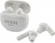 Guess GUTWS1CWH In-ear Bluetooth Handsfree Ακουστικά με Θήκη Φόρτισης Λευκά