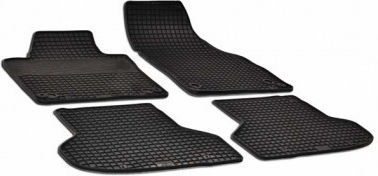 Umbrella Set of Front and Rear Mats 4pcs for BMW Series 3 Audi A3 / Quattro / S3 2009-2011 Black
