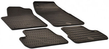 Umbrella Σετ Μπροστινά και Πίσω Πατάκια 4τμχ για Citroen C3 Ford Flex Κίτρινα