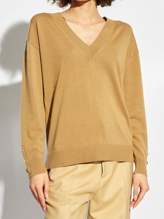 Michael Kors Women's Sweater Dark Camel