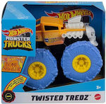 Hot Wheels Monster Truck Twisted Tredz Car Bone Shaker Orange-Blue for 3++ Years