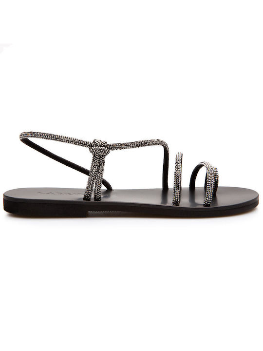 Labrini Damen Flache Sandalen in Schwarz Farbe