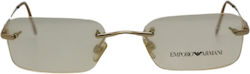 Emporio Armani Metallisch Brillenrahmen Gold EA...