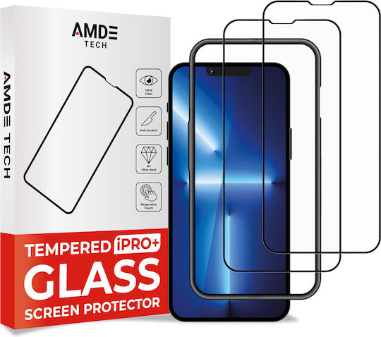 Amdetech 3D Tempered Glass 2buc (iPhone 13 mini)