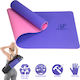 PrimaFit Στρώμα Γυμναστικής Yoga Μωβ (183x61cm)