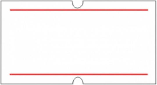 Autocolante Autoadezive pe Rolă pentru Etichetator cu dungi roșii 21x12mm 1buc