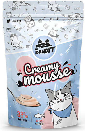 Mr. Bandit Wet Food for Cats in Pouches with Salmon 6x60gr