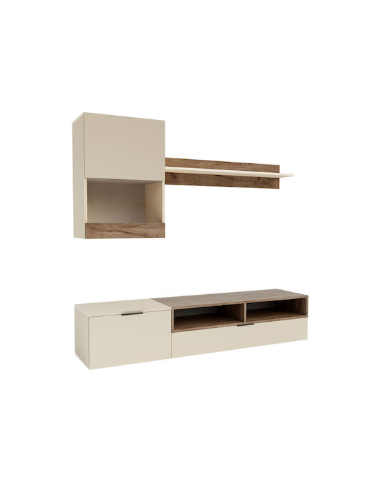 Wohnzimmer TV-Einheit Morocco Satin mit Vitrine...