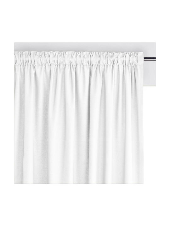 La Redoute Interieurs Κουρτίνα με Τρέσα Λευκή 135x260εκ.