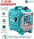 Total Silent Generator Suitcase Inverter Gasoline Four-stroke with Handle and Maximum Power 1.5kVA