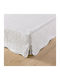 La Redoute Interieurs Elastische Abdeckung für Bett-Volant Weiß 90x190cm 1Stück 324415453_10465_10