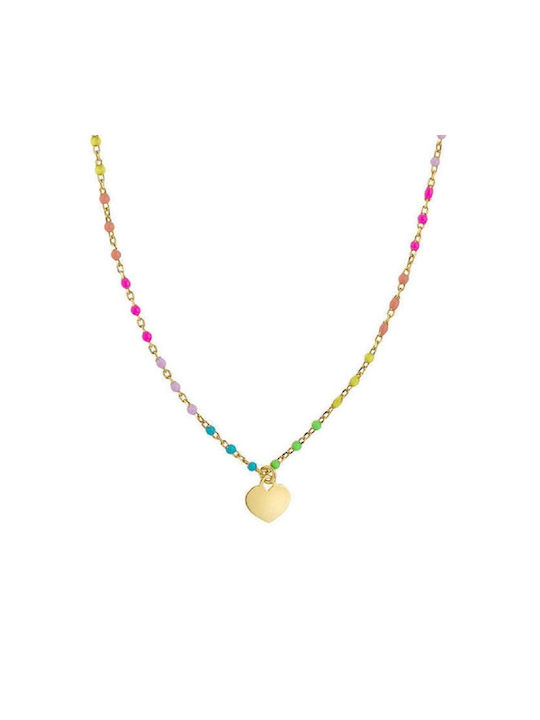 Vogue Halskette mit Design Herz aus Vergoldet Silber