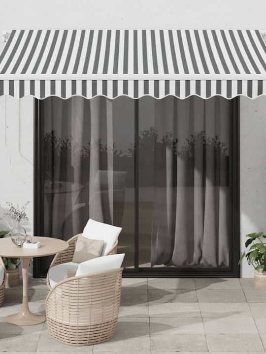 vidaXL Terrace Wall Tent with LED Light Gray 3x...