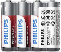 Philips Power Baterii Alcaline AA 1.5V 4buc