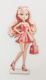 Wooden Decorative Barbie #14 15cm