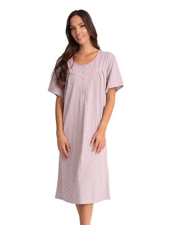 Lydia Creations Summer Cotton Women's Nightdress Rotten Apple