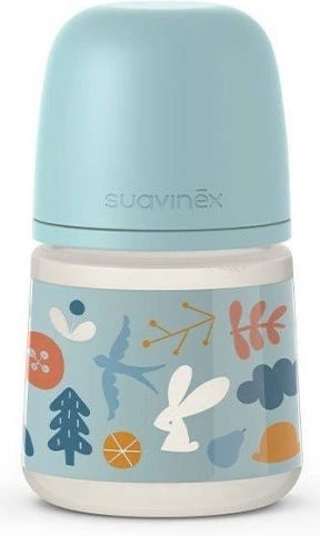 Suavinex Πλαστικό Μπιμπερό Free Flow Κατά των Κολικών με Θηλή Σιλικόνης Μπλε Blue 150ml