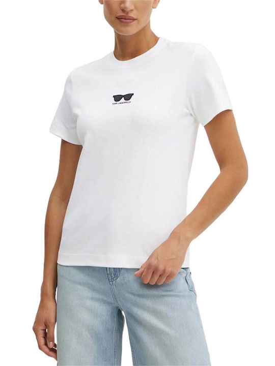 Karl Lagerfeld Damen T-Shirt White