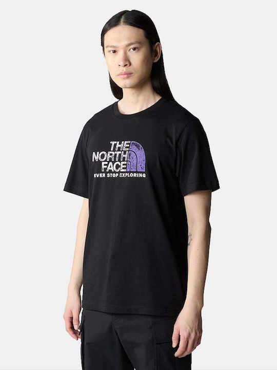 The North Face T-shirt Bărbătesc cu Mânecă Scurtă Black