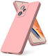Xiaomi Redmi Note 12pro Silky Soft Touch Finish Tpu 2mm Silicone Back Cover Case Ροζ Oem