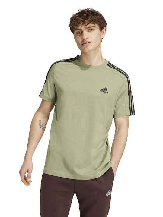 Adidas Ανδρικό T-shirt Κοντομάνικο Χακι