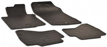Umbrella Set Covorașe Față și Spate 4buc din Furtun pentru Peugeot 107 Toyota Aygo Citroen C1 Negre