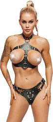 Leder-Harness-Set Strap-on-Tanga Leder-Harness-Set Strap-on-Tanga
