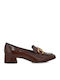 Women's Loafers in Tabac Brown Color
