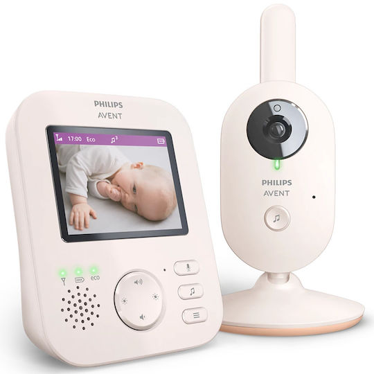 Philips Ασύρματη Ενδοεπικοινωνία Μωρού με Κάμερα & Οθόνη 2.8" , Αμφίδρομη Επικοινωνία & Νανουρίσματα