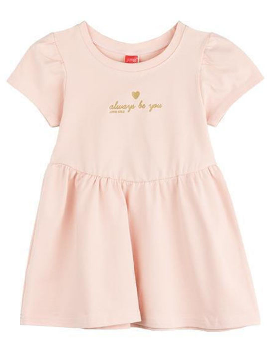Joyce Rochie pentru Copii Mâneca scurta Pink