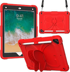 Umschlag Rückseite Silikon für Kinder Rot iPad 6/5/Air 2/Air 9.7