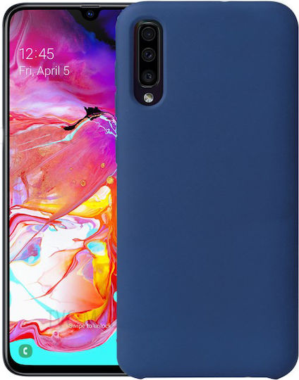 Back Cover Σιλικόνης Navy Μπλε (Galaxy A70)