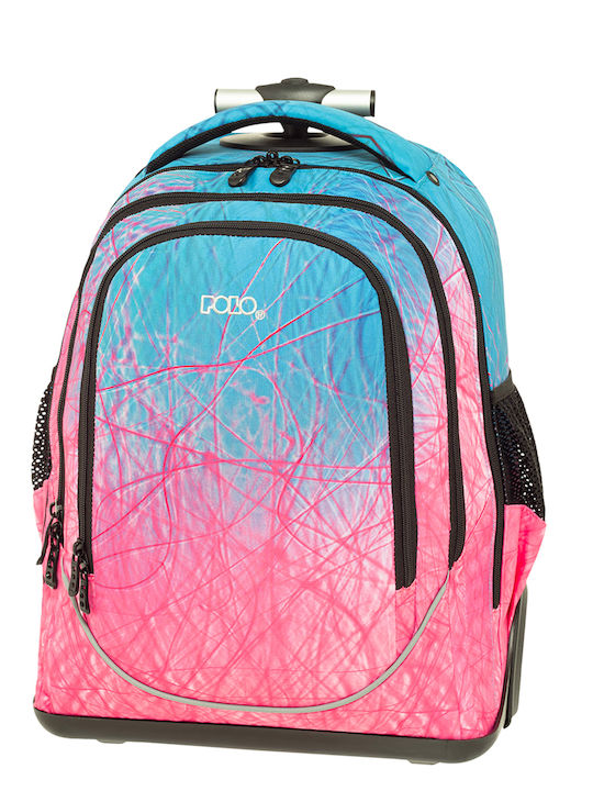 Polo Uplow School Bag Trolley Elementary, Elementary Pink/Cyan 30lt 2024