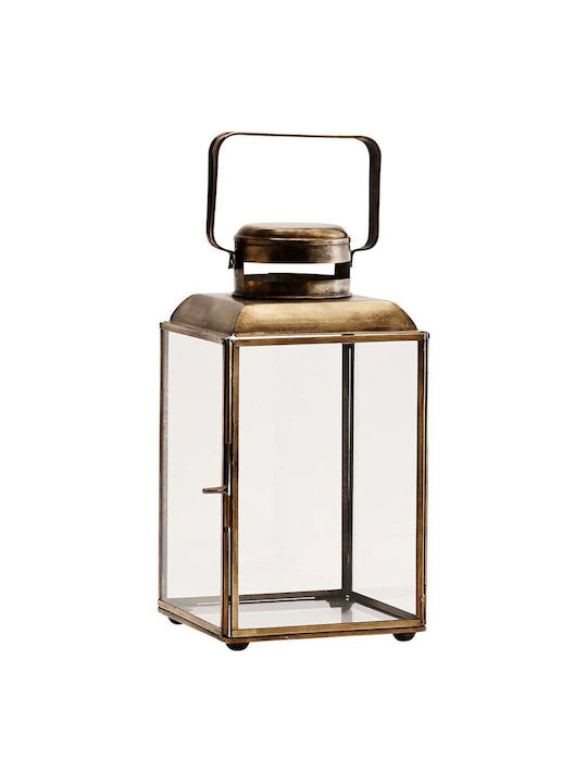 Madam Stoltz Metallic Lantern 14x14x26cm