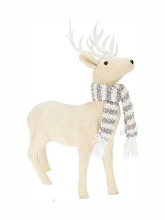 Christmas Figure Reindeer White Height 47cm Plan 1