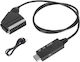 Μετατροπέας HDMI male σε Scart male 1τμχ