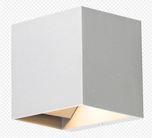 Fos me Επιτοίχια Εξωτερική Πλαφονιέρα LED IP65 9W με Ρυθμιζόμενο Λευκό Φως Διπλής Δέσμης