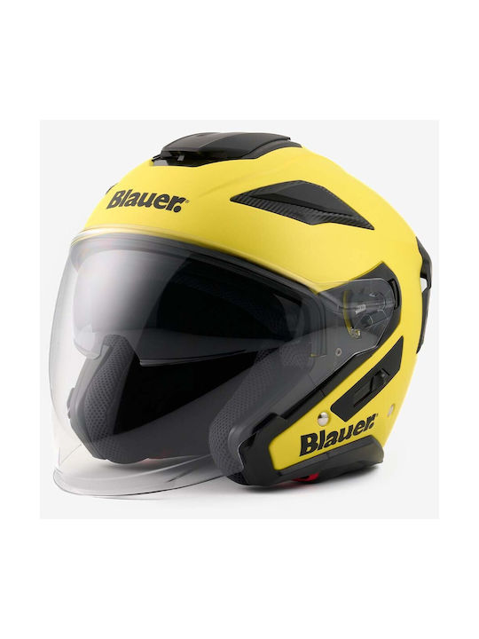 Blauer H.T. JJ-01 H140 Yellow Matt Motorradhelm...