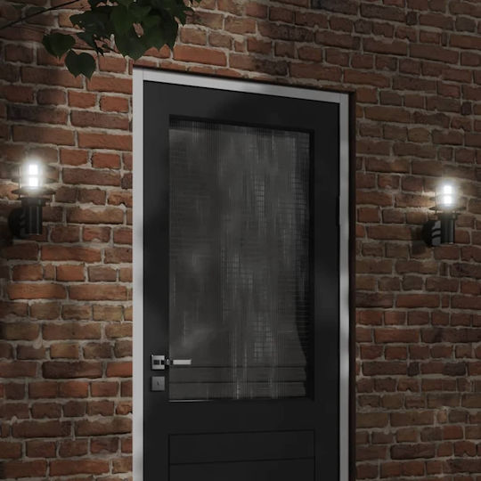 vidaXL Lumină de exterior montată pe perete E27 IP44 15.5x15.5x28εκ.
