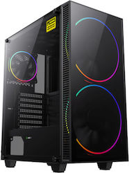 GameMax Black Hole Gaming Midi Tower με Πλαϊνό Παράθυρο