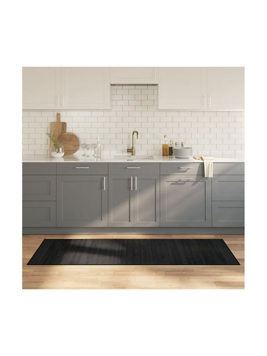vidaXL Covor Antiderapant Coridor Negru 70x200cm
