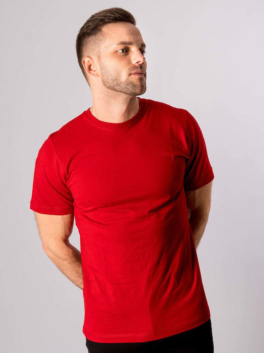 TeeShoppen Tricou pentru bărbați cu mâneci scurte Roșu