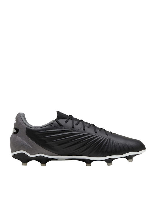PUMA King Match Football Shoes with Cleats FG/AG Black