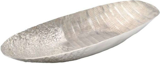 Fylliana Metallic Decorative Platter Fl7664 Silver 15x41x6cm