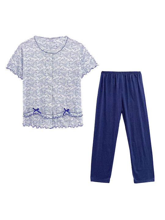 Women's Cotton Button-Up Pyjama Set Gp-60458