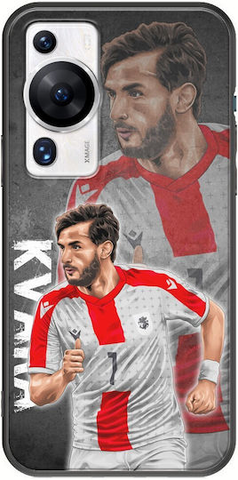 Euro 2024 Khvicha Kvaratskhelia Huawei P60 Black Tpu Black Silicone