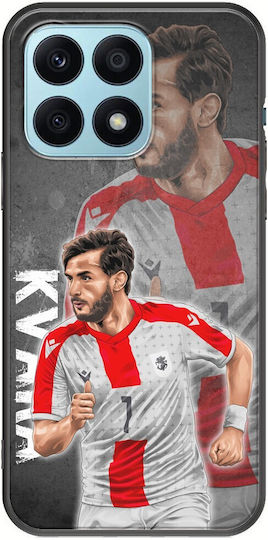 Euro 2024 Khvicha Kvaratskhelia Honor X8a Black Tpu Black Silicone